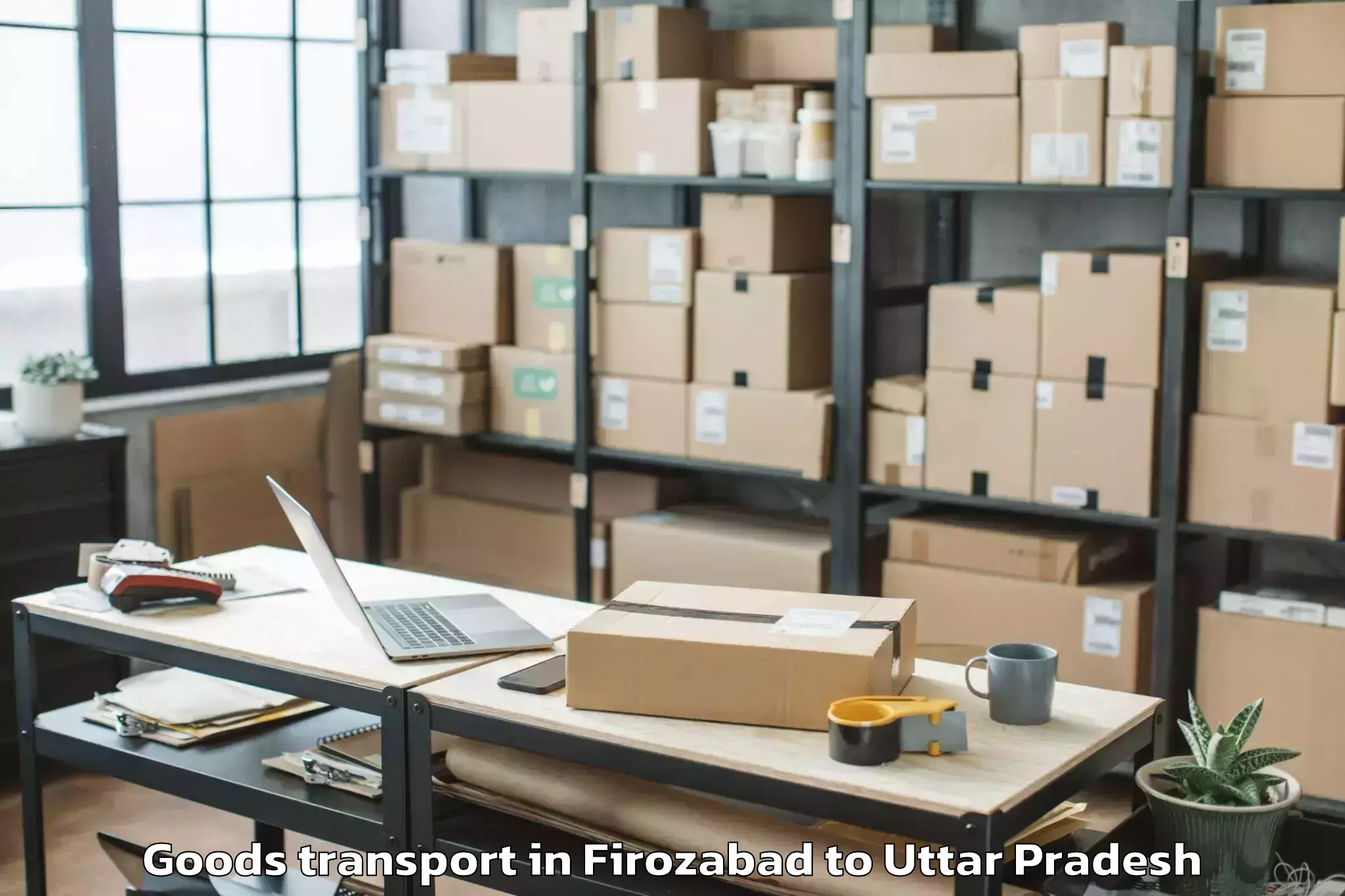 Trusted Firozabad to Chandauli Goods Transport